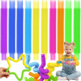 Terapeutyczna zabawka edukacyjna relaksująca Rurki Sensoryczne 10 sztuk