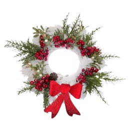 Wianek świąteczny na Boże Narodzenie stroik na drzwi stół handmade