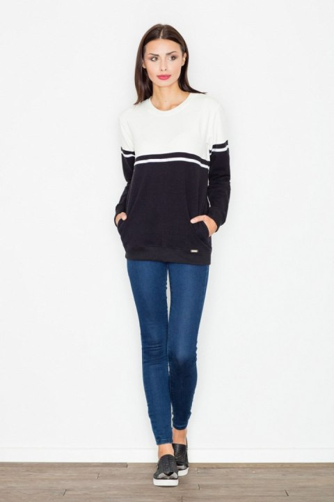 Bluza Damska Model M511 Black/Ecru - Figl - L Bluza Damska Model M511 Black/Ecru - Figl - L