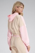 Bluza Damska Model M757 Beige/Pink - Figl - M Bluza Damska Model M757 Beige/Pink - Figl - M