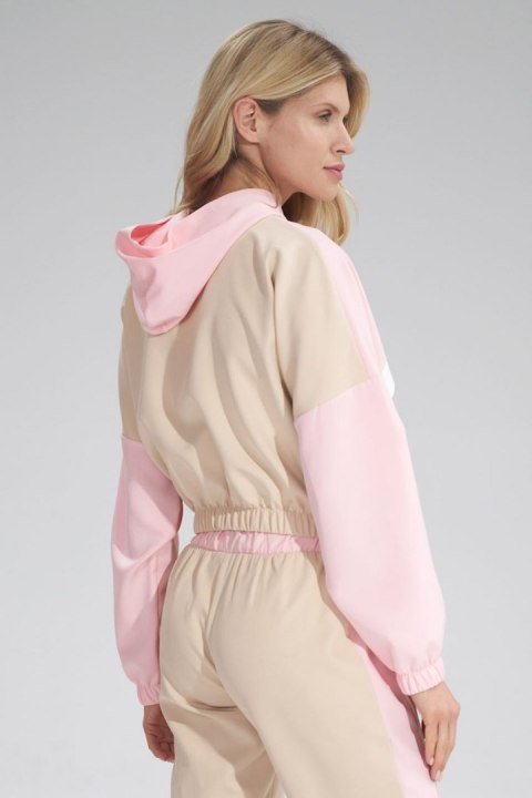 Bluza Damska Model M757 Beige/Pink - Figl - M Bluza Damska Model M757 Beige/Pink - Figl - M