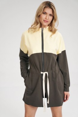 Bluza Damska Model M784 Olive/Yellow - Figl - S/M