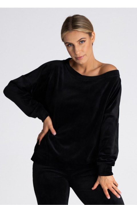 Bluza Damska Model M968 Black - Figl - L/XL Bluza Damska Model M968 Black - Figl - L/XL