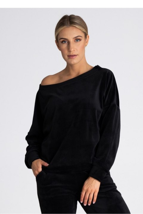 Bluza Damska Model M968 Black - Figl - L/XL Bluza Damska Model M968 Black - Figl - L/XL