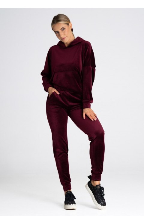 Bluza Damska Model M969 Bordo - Figl - S/M Bluza Damska Model M969 Bordo - Figl - S/M