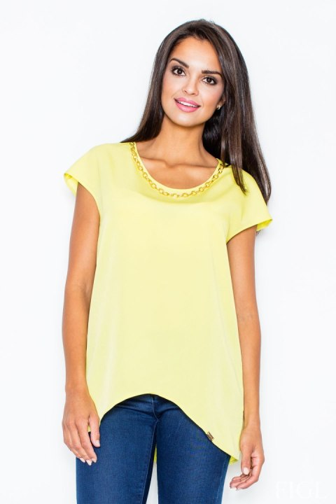 Bluzka Model M390 Light Green - Figl - XL Bluzka Model M390 Light Green - Figl - XL