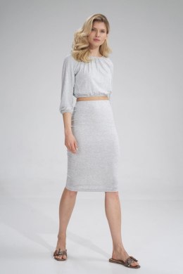 Bluzka Model M781 Grey Melange - Figl - S/M