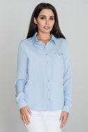 Koszula Damska Model M581 Sky Blue - Figl - L Koszula Damska Model M581 Sky Blue - Figl - L