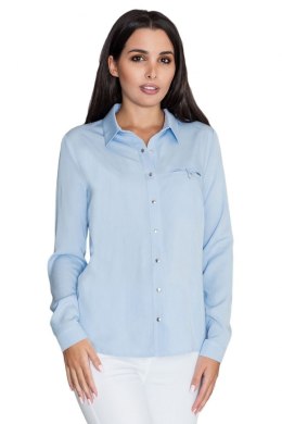Koszula Damska Model M581 Sky Blue - Figl - M