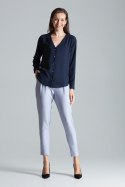Koszula Damska Model M671 Navy - Figl - L Koszula Damska Model M671 Navy - Figl - L