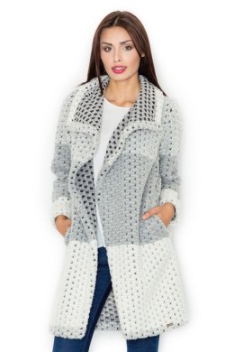 Płaszcz Damski Model M507 Grey - Figl - XL