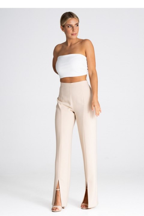Spodnie Damskie Model M955 Beige - Figl - L Spodnie Damskie Model M955 Beige - Figl - L