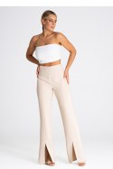 Spodnie Damskie Model M955 Beige - Figl - XL Spodnie Damskie Model M955 Beige - Figl - XL