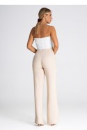 Spodnie Damskie Model M955 Beige - Figl - XL Spodnie Damskie Model M955 Beige - Figl - XL
