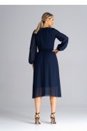 Sukienka Model M939 Navy - Figl - L Sukienka Model M939 Navy - Figl - L