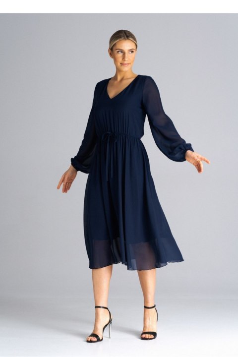 Sukienka Model M939 Navy - Figl - XL Sukienka Model M939 Navy - Figl - XL