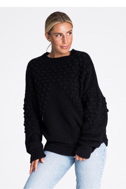 Sweter Damski Model M982 Black - Figl - uniwersalny Sweter Damski Model M982 Black - Figl - uniwersalny