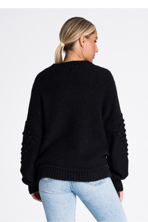 Sweter Damski Model M982 Black - Figl - uniwersalny Sweter Damski Model M982 Black - Figl - uniwersalny