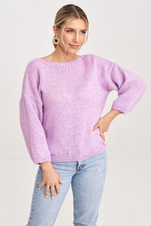 Sweter Damski Model M993 Violet - Figl - uniwersalny Sweter Damski Model M993 Violet - Figl - uniwersalny