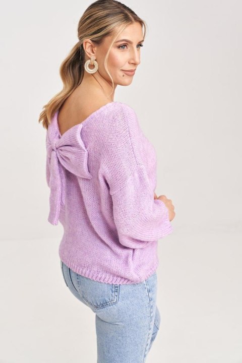 Sweter Damski Model M993 Violet - Figl - uniwersalny Sweter Damski Model M993 Violet - Figl - uniwersalny