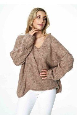 Sweter Damski8 Model M899 Brown - Figl - uniwersalny
