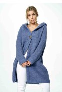 Sweter Kardigan Model M884 Blue - Figl - uniwersalny Sweter Kardigan Model M884 Blue - Figl - uniwersalny