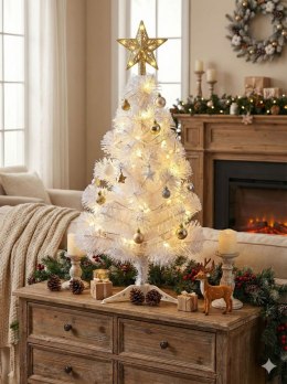 CHOINKA BIAŁA 70 cm DRZEWKO ŚWIĄTECZNE