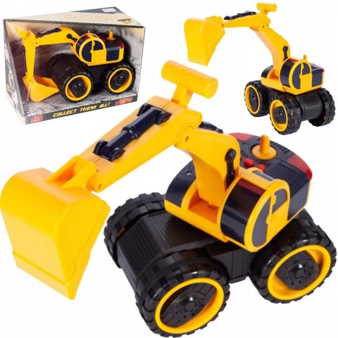 Koparka Budowlana z Napędem, Dźwiękami i Światłami - Pojazd dla Dzieci