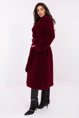 Płaszcz Damski Model IT-PL-97150.26 Bordo - Factory Price - uniwersalny
