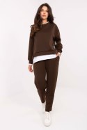 Spodnie Komplet Model IT-KMPL-9237.46 Dark Brown - Rue Paris - uniwersalny
