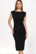 Sukienka Czarna sukienka o ołówkowym fasonie S279 Black - Nife - 38