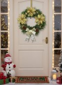 Świąteczny wianek na drzwi stół na Boże Narodzenie świąteczne rękodzieło