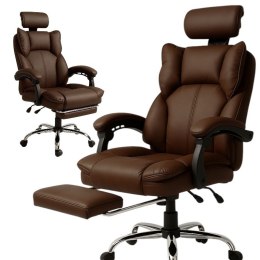 Directo Drehstuhl mit Fußstütze - Dunkelbraun MATERIAL KO49BR