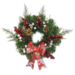 Wianek świąteczny na Boże Narodzenie stroik na drzwi stół handmade