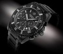 Zegarek Męski Giewont Chronograph Sapphire Czarno Tytanowy GW3970-B1