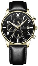 Zegarek Męski Giewont Chronograph Sapphire Czarno Złoty GW5630-A4
