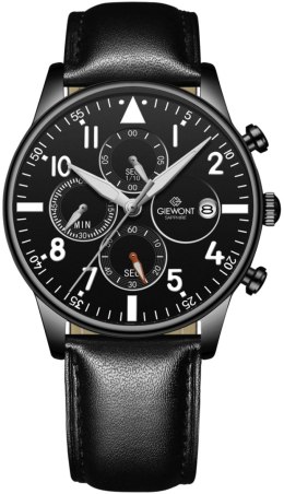 Zegarek Męski Giewont Chronograph Sapphire Czarny GW5630-A1