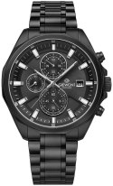 Zegarek Męski Giewont Chronograph Sapphire Czarny GW7290-B1