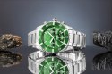Zegarek Męski Giewont Chronograph Sapphire Srebrno Zielony GW3970-B8