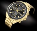 Zegarek Męski Giewont Chronograph Sapphire Złoto Czarny GW7290-B4