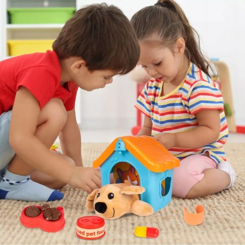 Zestaw Mały Weterynarz - Pluszowy Piesek z Budą i Akcesoriami Lekarskimi