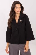Płaszcz Damski Model IT-KR-FL8159.24 Black - Rue Paris - uniwersalny