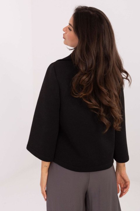 Płaszcz Damski Model IT-KR-FL8159.24 Black - Rue Paris - uniwersalny