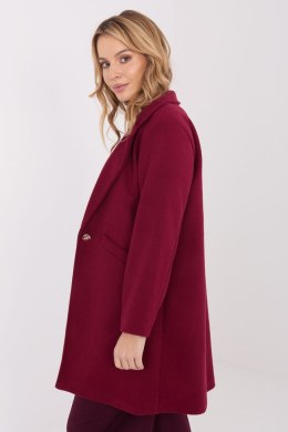 Płaszcz Damski Model IT-PL-20238.23 Bordo - Italy Moda - uniwersalny