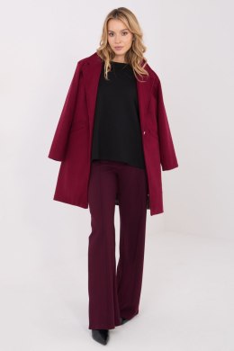 Płaszcz Damski Model IT-PL-20238.23 Bordo - Italy Moda - uniwersalny
