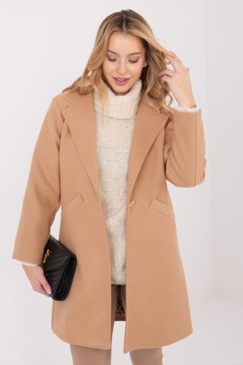 Płaszcz Damski Model IT-PL-20238.23 Camel - Italy Moda - uniwersalny