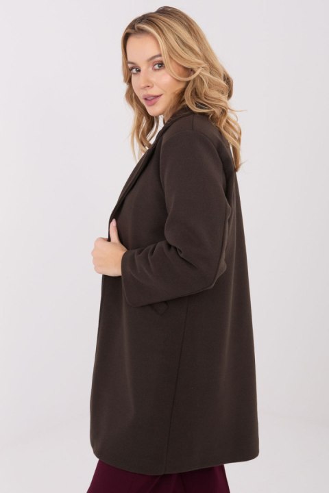 Płaszcz Damski Model IT-PL-20238.23 Dark Brown - Italy Moda - uniwersalny