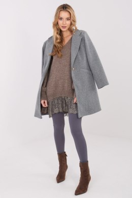 Płaszcz Damski Model IT-PL-20238.23 Dark Grey - Italy Moda - uniwersalny