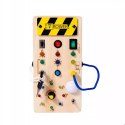Tablica manipulacyjna drewniana montessori przełączniki światła SY-100111