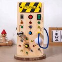 Tablica manipulacyjna drewniana montessori przełączniki światła SY-100111